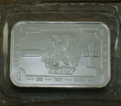 .999 Fine Silver 1-Ounce Bar - American Eagle